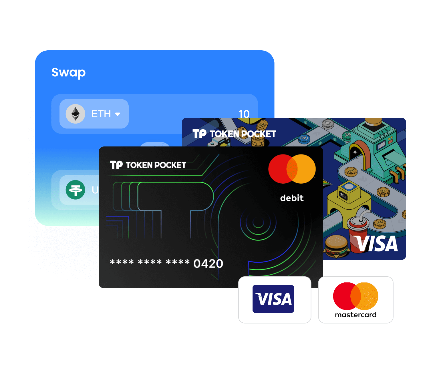 TokenPocket 閃兌操作示意圖